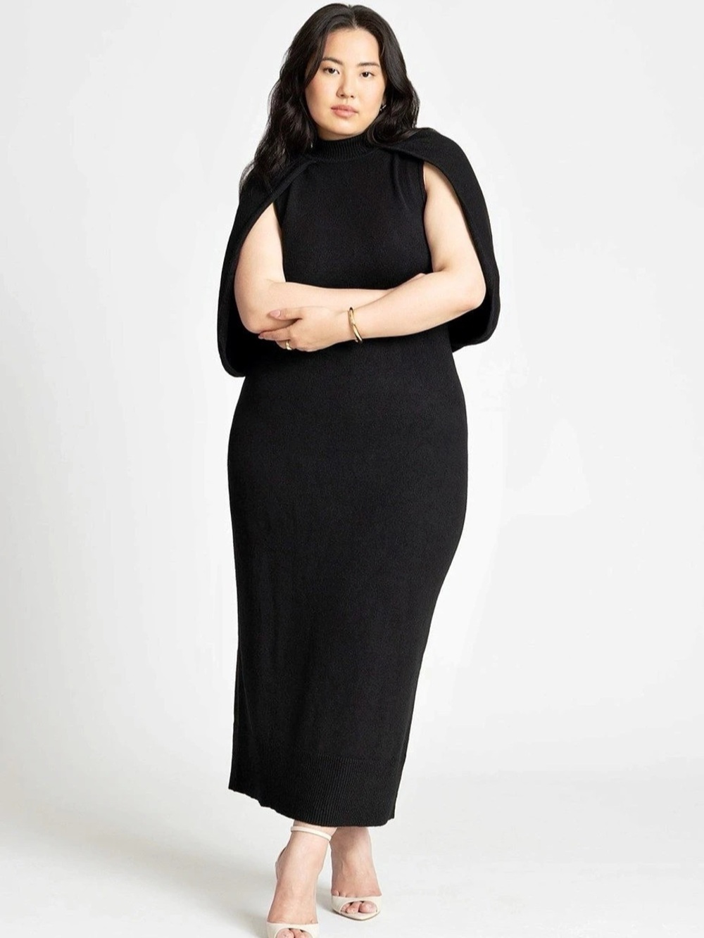 NWT ELOQUII Black Maxi Dress Size 1X